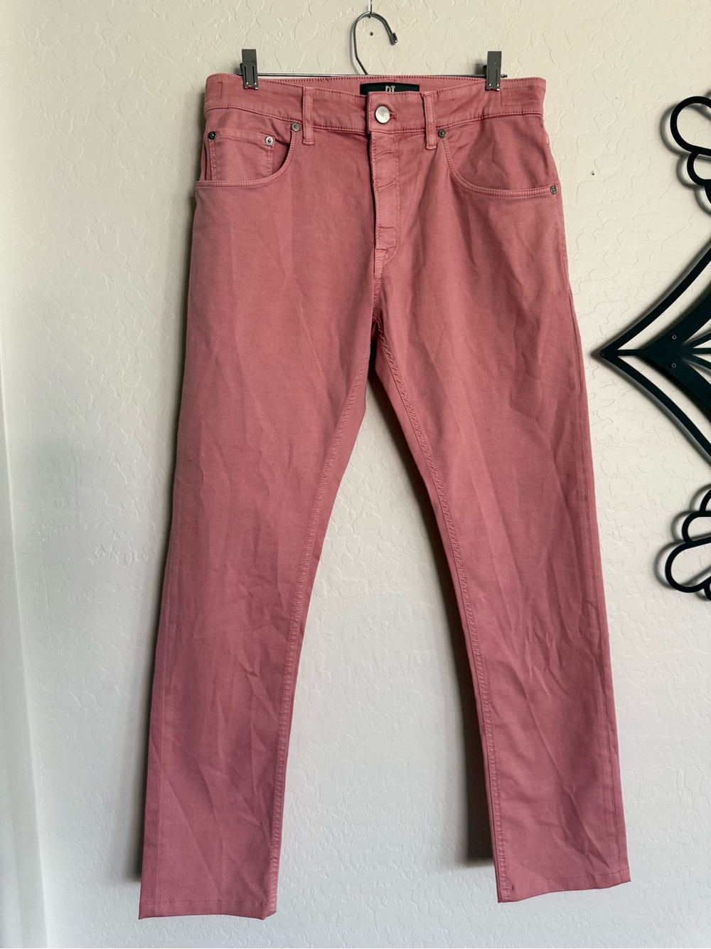 PT TORINO JAZZ 5-Pocket Slim Tapered Pants Mens 30 Rose Pink Cotton Lyocell NWOT